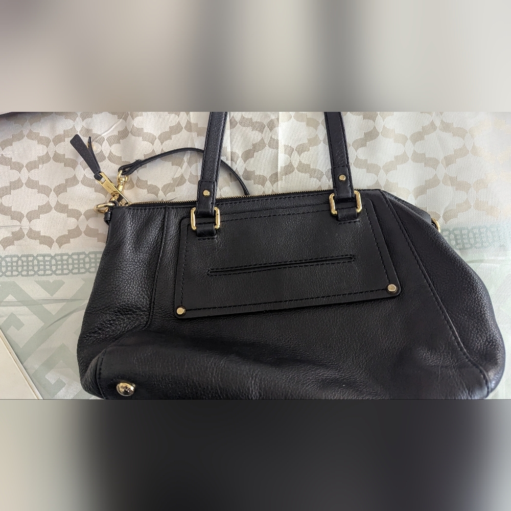 Elegant Black Leather Women's Bag